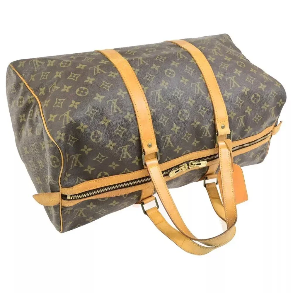 LOUIS VUITTON Sac Souple 45 Travel Hand Bag Monogram Leather BN